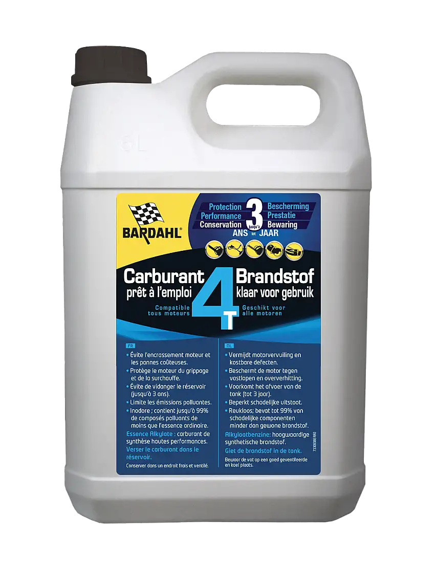 BARDAHL 4T CARBURANT ESSENCE 5 LITRES POUR MOTEURS 4 TEMPS