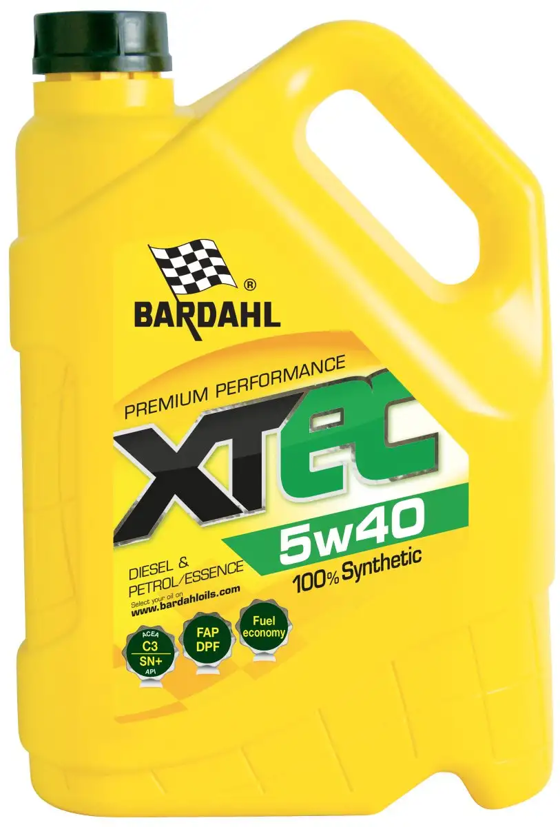 HUILE MOTEUR BARDAHL XTEC 5W40 5L POUR DES PERFORMANCES MOTEUR OPTIMALES