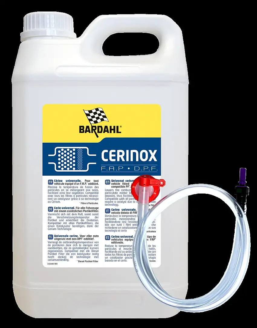 BARDAHL CERINOX ADDITIF DPF AVEC TUYAU DE REMPLISSAGE 3L