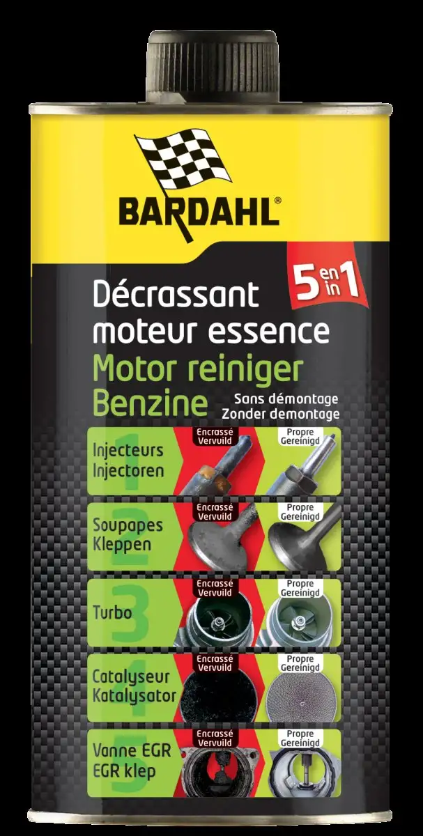 BARDAHL NETTOYANT MOTEUR ESSENCE 5EN1 1L POUR UN NETTOYAGE MOTEUR EFFICACE