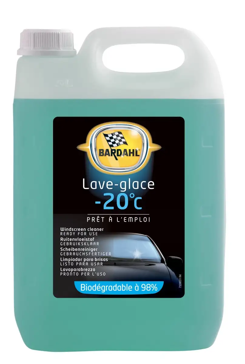 LIQUIDE LAVE-GLACE BARDAHL PRêT à L'EMPLOI -20°C 5L