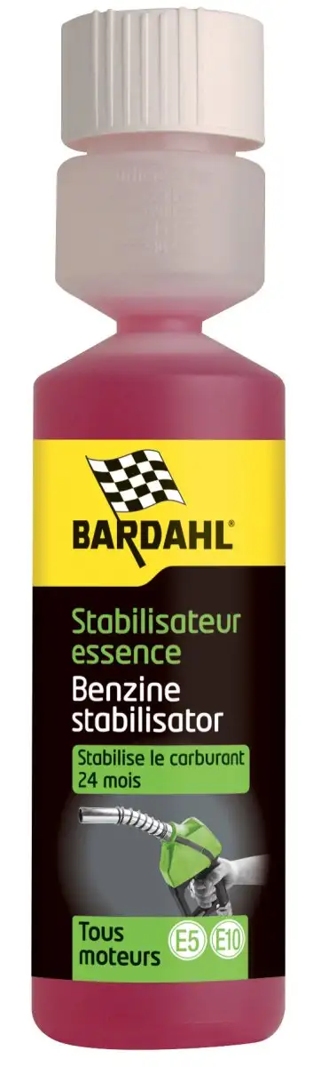 BARDAHL FUEL STABILIZER ESSENCE 250ML PROLONGE LA QUALITé DU CARBURANT