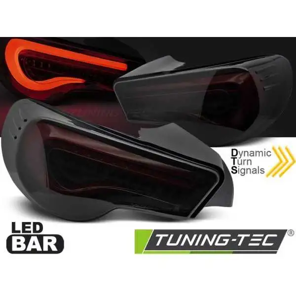 BARRE LED TOYOTA GT86 12-21 NOIR FUMÉE ROUGE SEQ