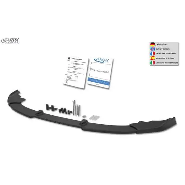 Becquet avant RDX VARIO-X pour VW ID.7 (ED / 2023-aujourd'hui) Séparateur de lèvre avant