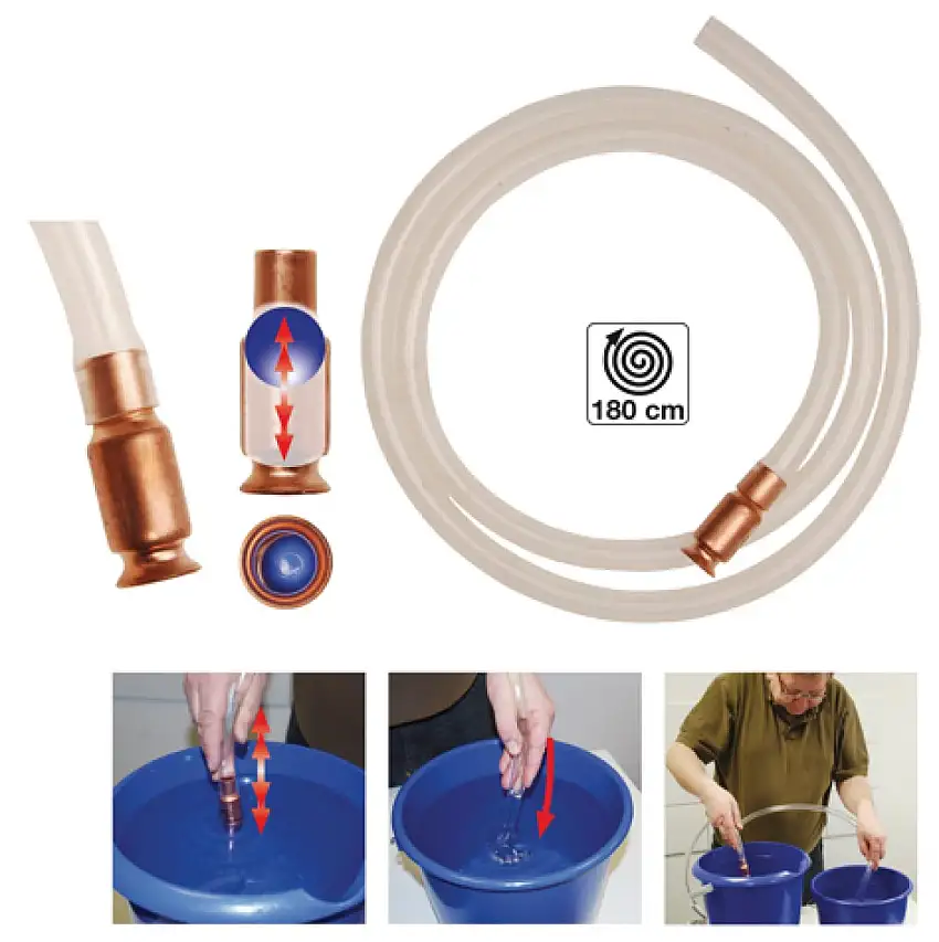 TUYAU à VIDE BGS TECHNIC 180 CM POUR TRANSFERT DE LIQUIDES