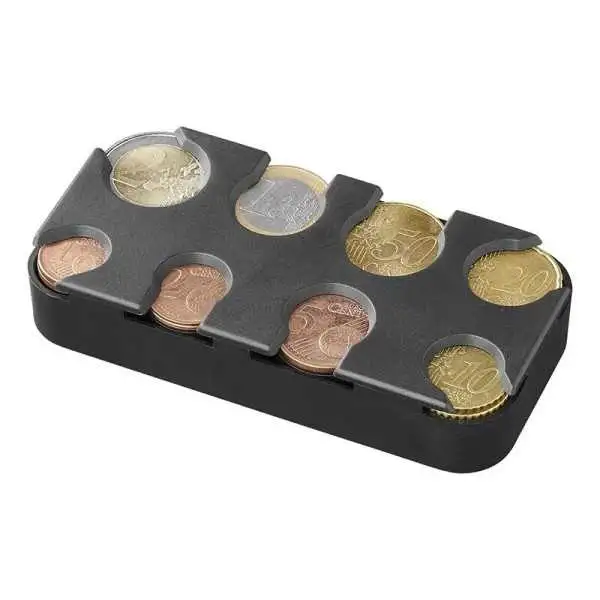 Boîte de rangement pour les pièces en euros
