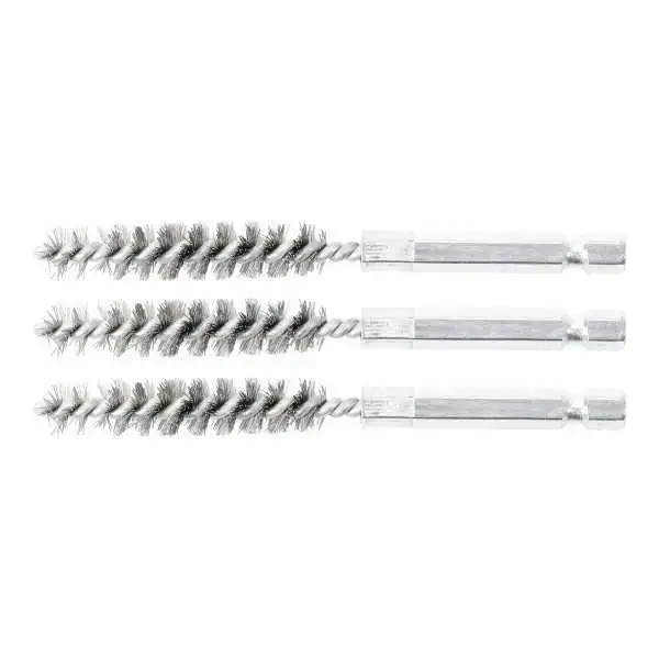 Brosse en acier 10 mm 6 3 mm 1/4" 3 pièces