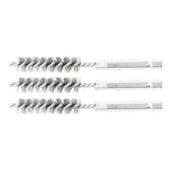 Brosse en acier 11 mm 6 3 mm 1/4" 3 pièces