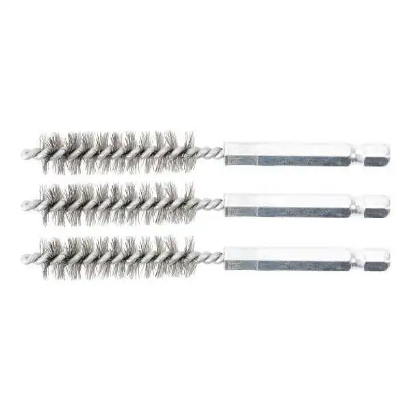 Brosse en acier 12 mm 6 3 mm 1/4" 3 pièces