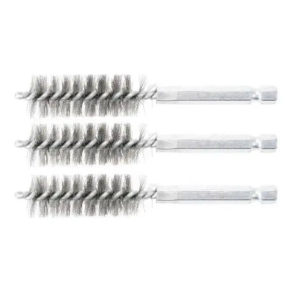 Brosse en acier 16 mm 6 3 mm 1/4" 3 pièces