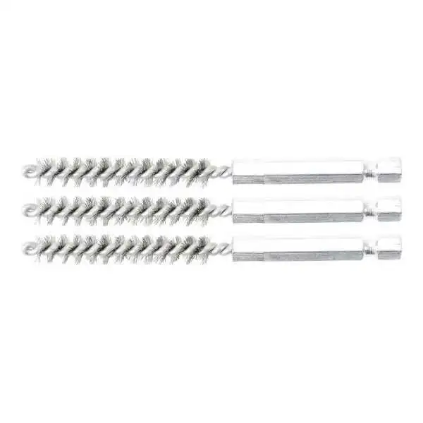 Brosse en acier 8 mm 6 3 mm 1/4" 3 pièces