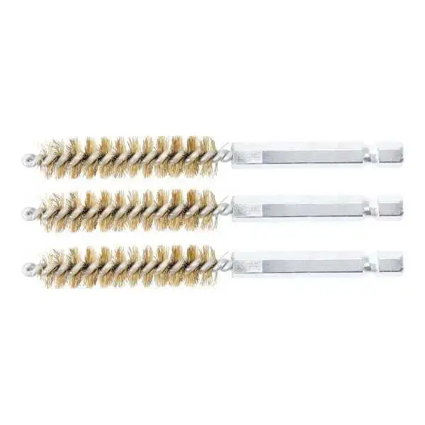 Brosse en laiton 11 mm 6 3 mm 1/4" 3 pièces