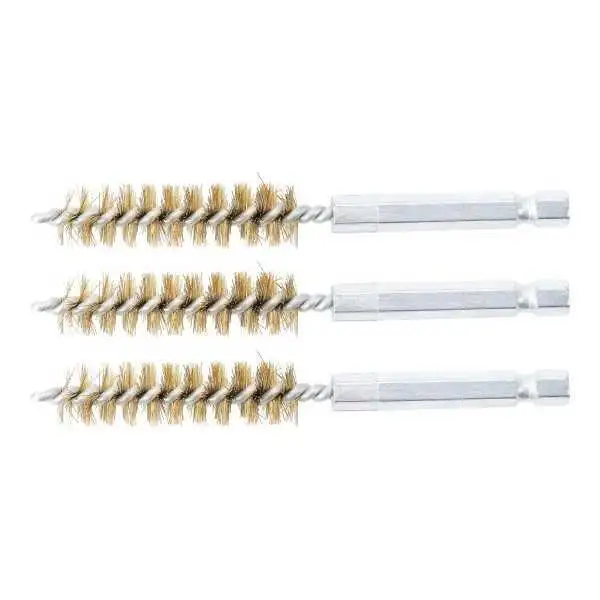 Brosse en laiton 12 mm 6 3 mm 1/4" 3 pièces