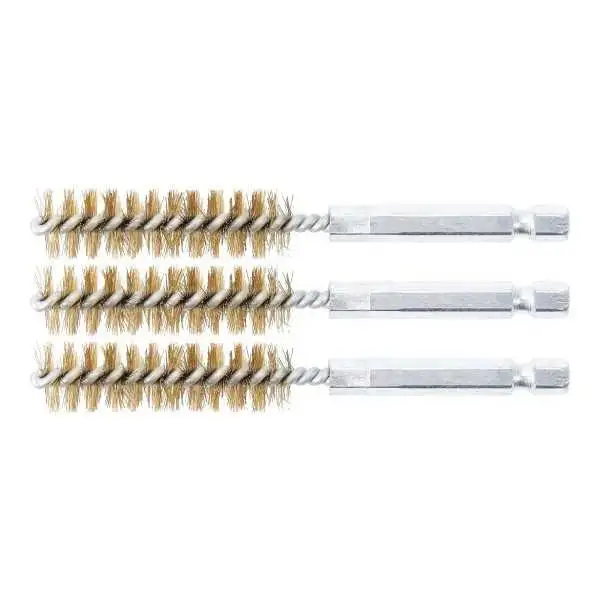 Brosse en laiton 13 mm 6 3 mm 1/4" 3 pièces