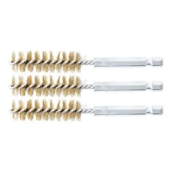 Brosse en laiton 14 mm 6 3 mm 1/4" 3 pièces