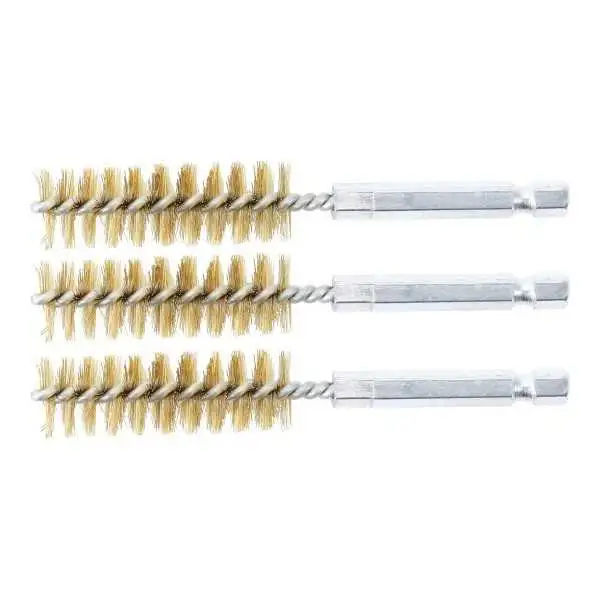 Brosse en laiton 15 mm 6 3 mm 1/4" 3 pièces