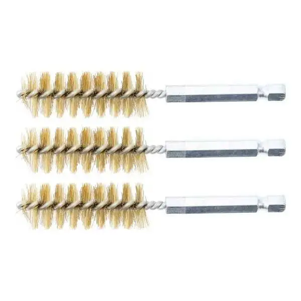 Brosse en laiton 17 mm 6 3 mm 1/4" 3 pièces