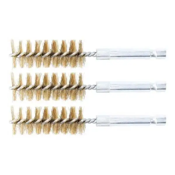 Brosse en laiton 18 mm 6 3 mm 1/4" 3 pièces