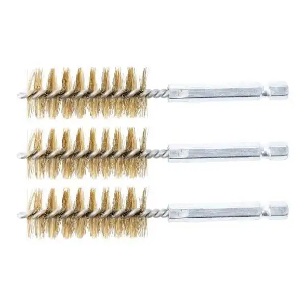 Brosse en laiton 19 mm 6 3 mm 1/4" 3 pièces