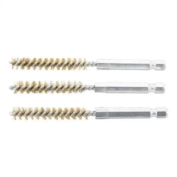 Brosse en laiton 8 mm 6 3 mm 1/4" 3 pièces