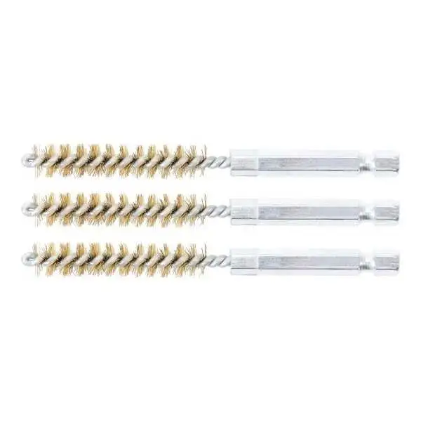 Brosse en laiton 9 mm 6 3 mm 1/4" 3 pièces