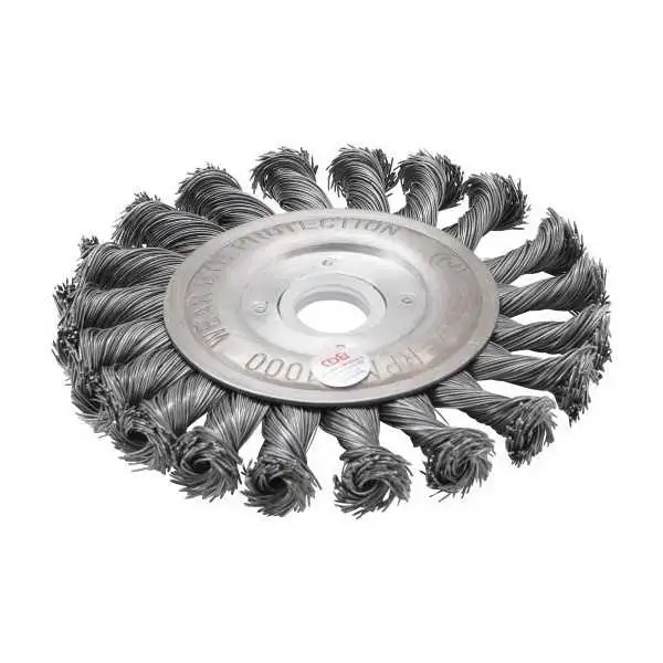 Brosse plate brosse ronde tressée Ø 115 mm