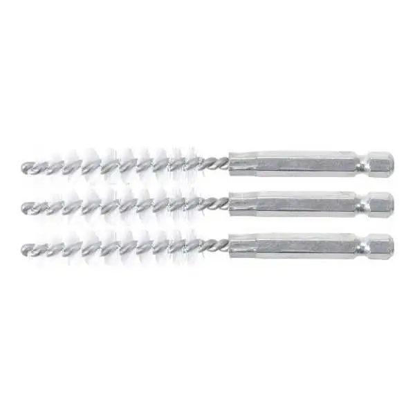 Brosse plate Nylon 10 mm 6 3 mm 1/4" 3 pièces