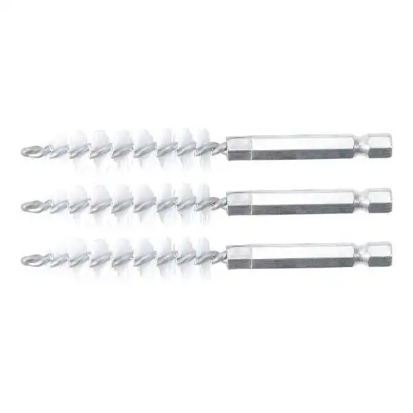 Brosse plate Nylon 12 mm 6 3 mm 1/4" 3 pièces