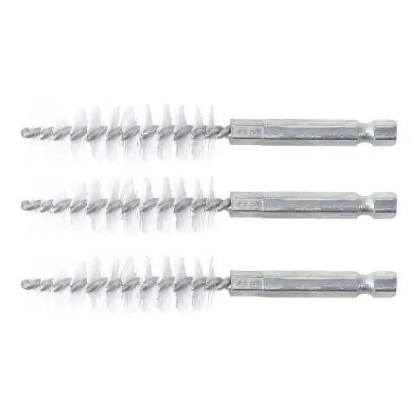 Brosse plate Nylon 15 mm 6 3 mm 1/4" 3 pièces