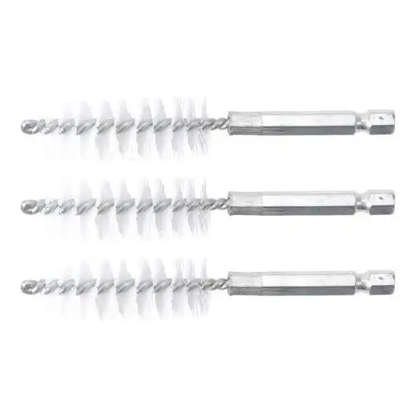 Brosse plate Nylon 17 mm 6 3 mm 1/4" 3 pièces