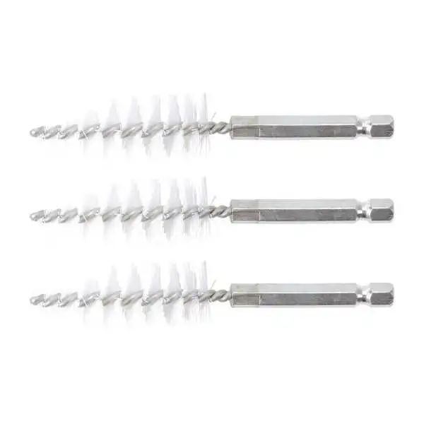 Brosse plate Nylon 18 mm 6 3 mm 1/4" 3 pièces