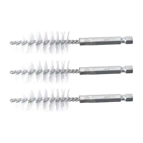 Brosse plate Nylon 19 mm 6 3 mm 1/4" 3 pièces