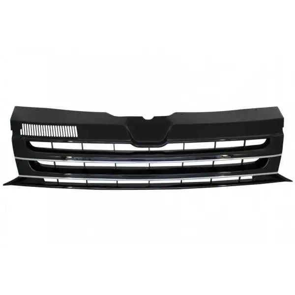 Calandre avant sans badge adaptée au VW T5.1 Facelift Transporter (2010-2015) Noir