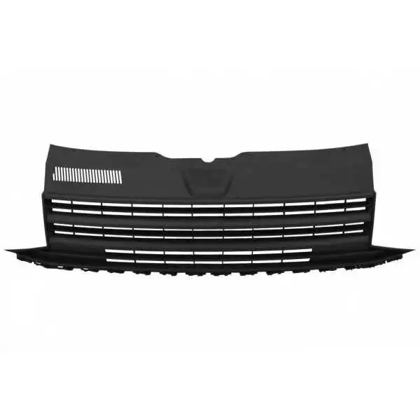 Calandre débadgée avant sans badge pour VW T6 Bus Transporter 15-19 noir mat