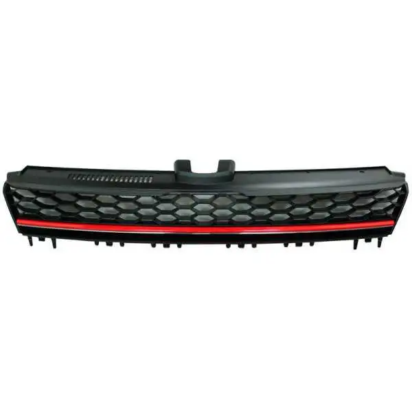 Calandre GTiLook sans emblème pour Volkswagen Golf VII 20122017 NoirRouge