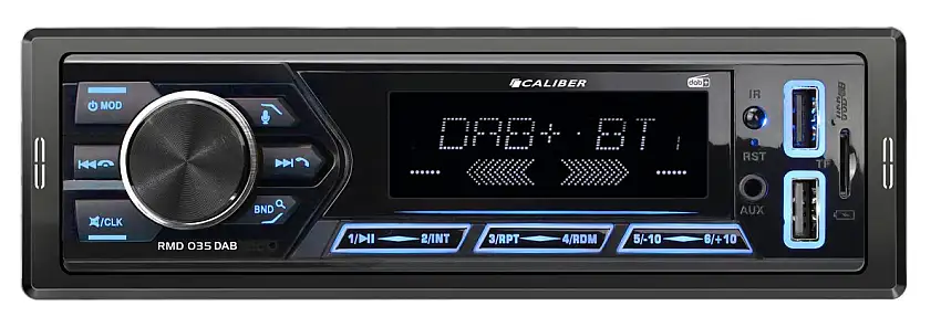 AUTORADIO CALIBER RMD0335DAB AVEC DAB+, BLUETOOTH ET INSTALLATION PEU PROFONDE