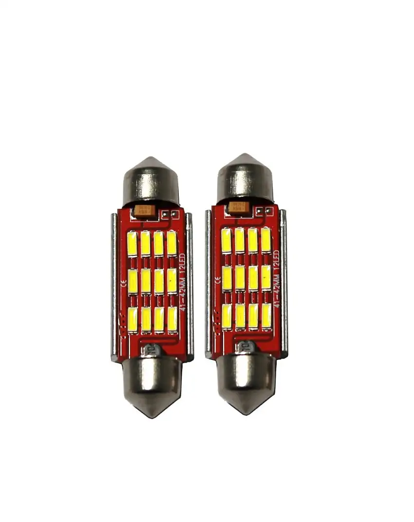 ÉCLAIRAGE DE PLAQUE LED CANBUS X-LINE 42MM AVEC 12 LED
