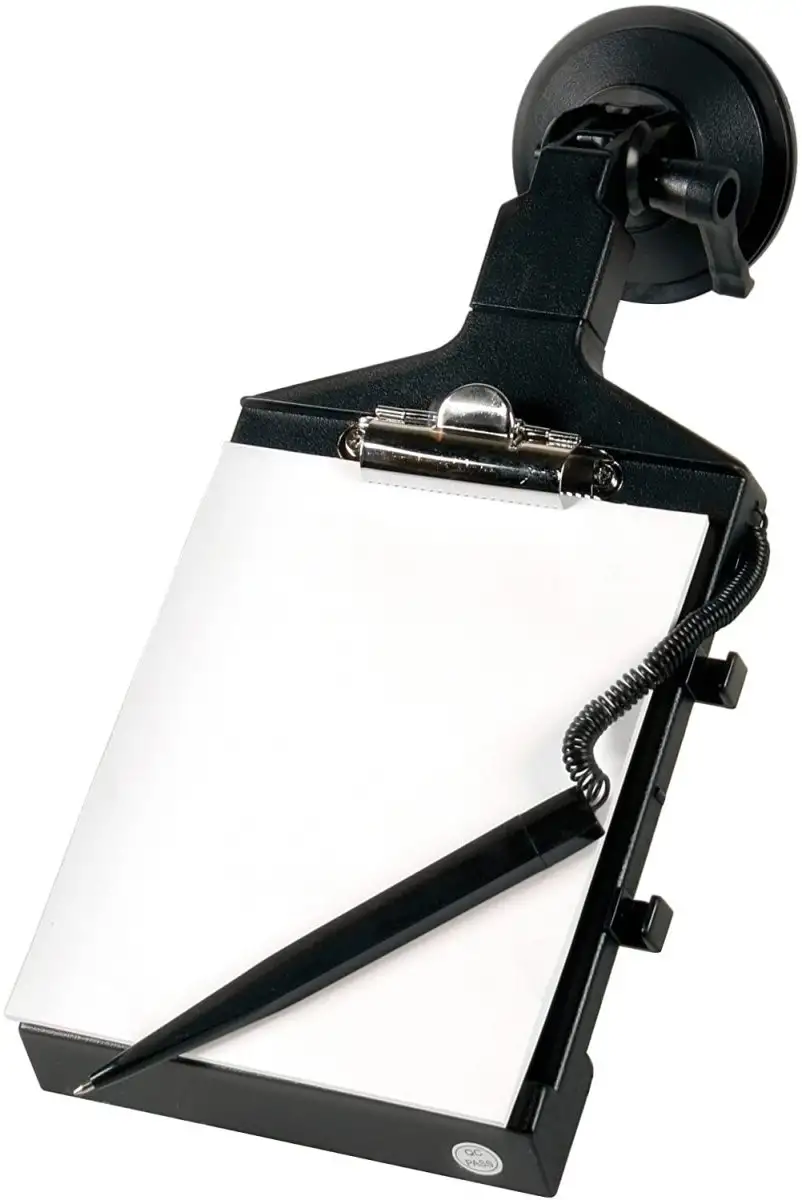 BLOC-NOTES CARPOINT AVEC VENTOUSE ET STYLO BILLE POUR VOITURE