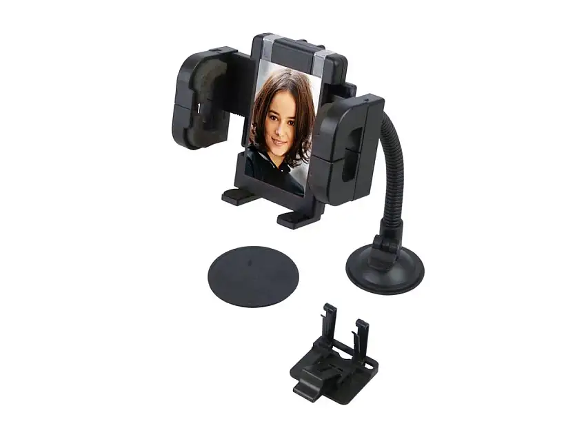 SUPPORT TéLéPHONE UNIVERSEL CARPOINT AVEC COL FLEXIBLE ET VENTOUSE