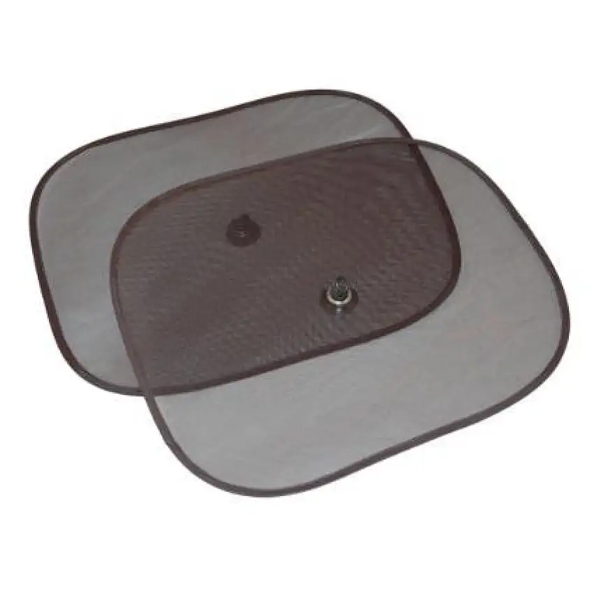 CARPOINT PARE-SOLEIL PLIABLE 38X45CM AVEC VENTOUSE, LOT DE 2