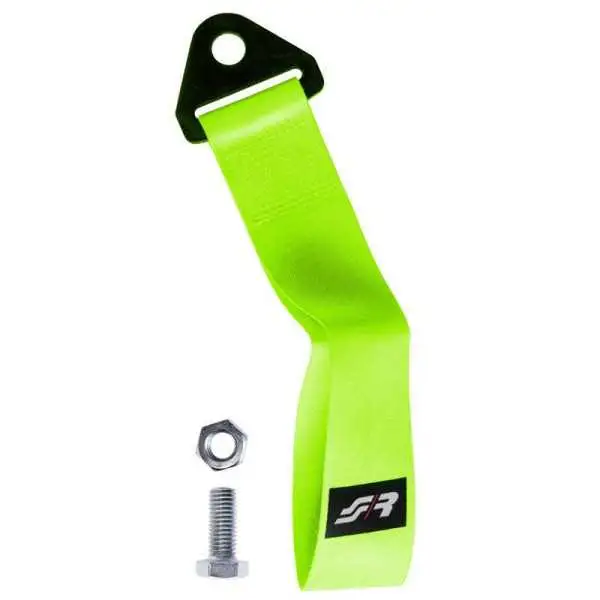 Ceinture à illet de remorquage Simoni Racing  Jaune  3000kg max  Longueur 28cm