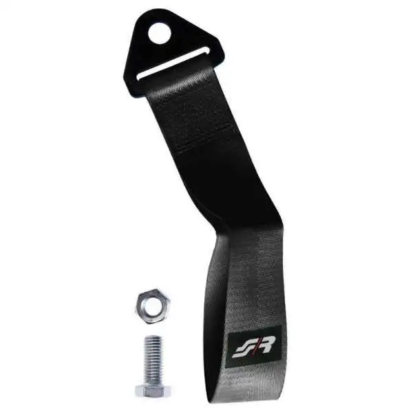 Ceinture à illet de remorquage Simoni Racing  Noir  3000kg max  Longueur 28cm