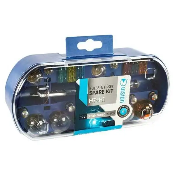 Coffret VISION H7 12V 55W + H1 12V 55W + 28 éléments