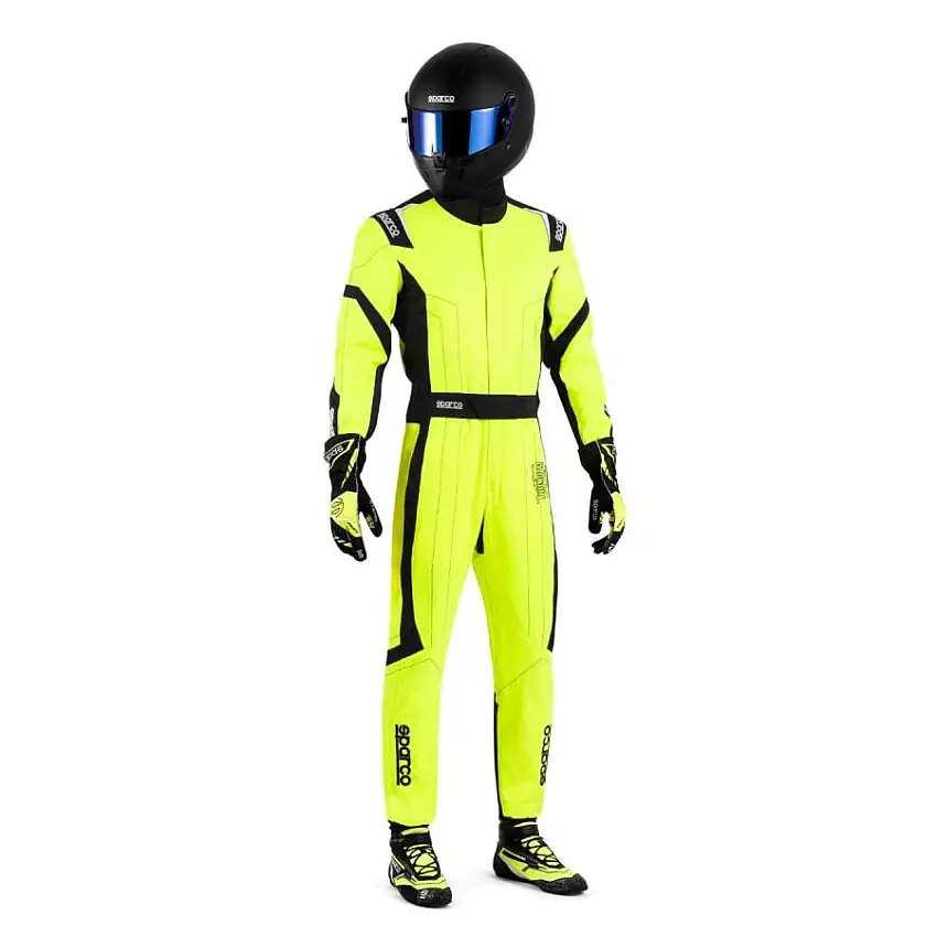 Combinaison Karting Enfant SPARCO THUNDER ADVANCED FIA 8877 2022 Jaune Noir