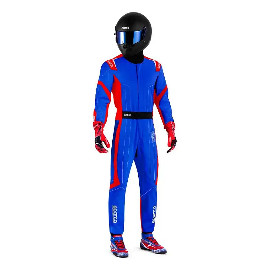 Combinaison Karting Enfant SPARCO THUNDER ADVANCED FIA 8877 2022 Bleu Rouge
