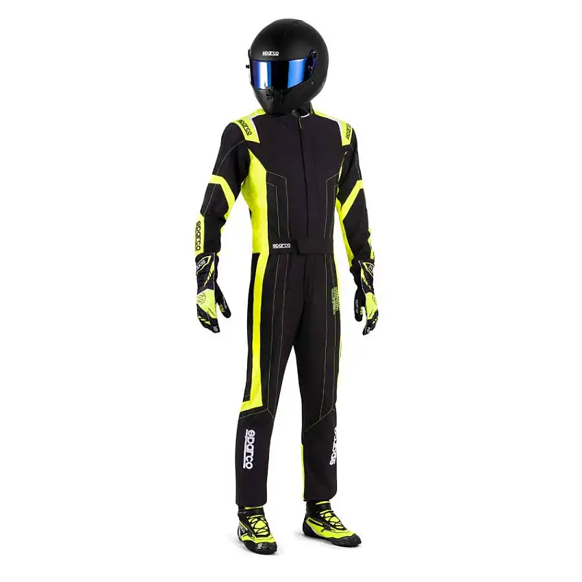 Combinaison Karting Enfant SPARCO THUNDER ADVANCED FIA 8877 2022 Noir Jaune