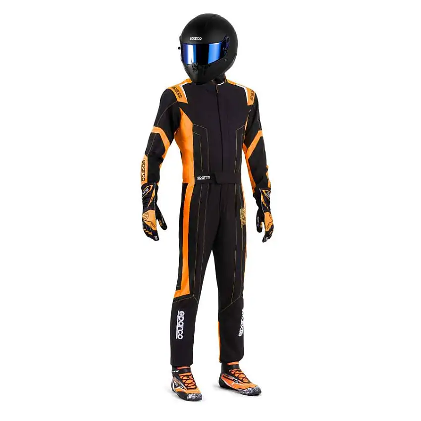 Combinaison Karting Enfant SPARCO THUNDER ADVANCED FIA 8877 2022 Noir Orange
