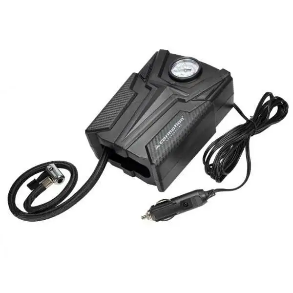 Compresseur d'air DC 12 V, 150 PSI, avec manomètre analogique, 4 adaptateurs