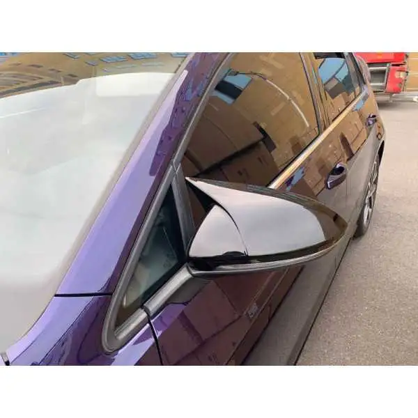 Coques de rétroviseurs AutoStyle pour Volkswagen Golf VII 20122019 ALook  Noir brillant  Lot de 2 pièces