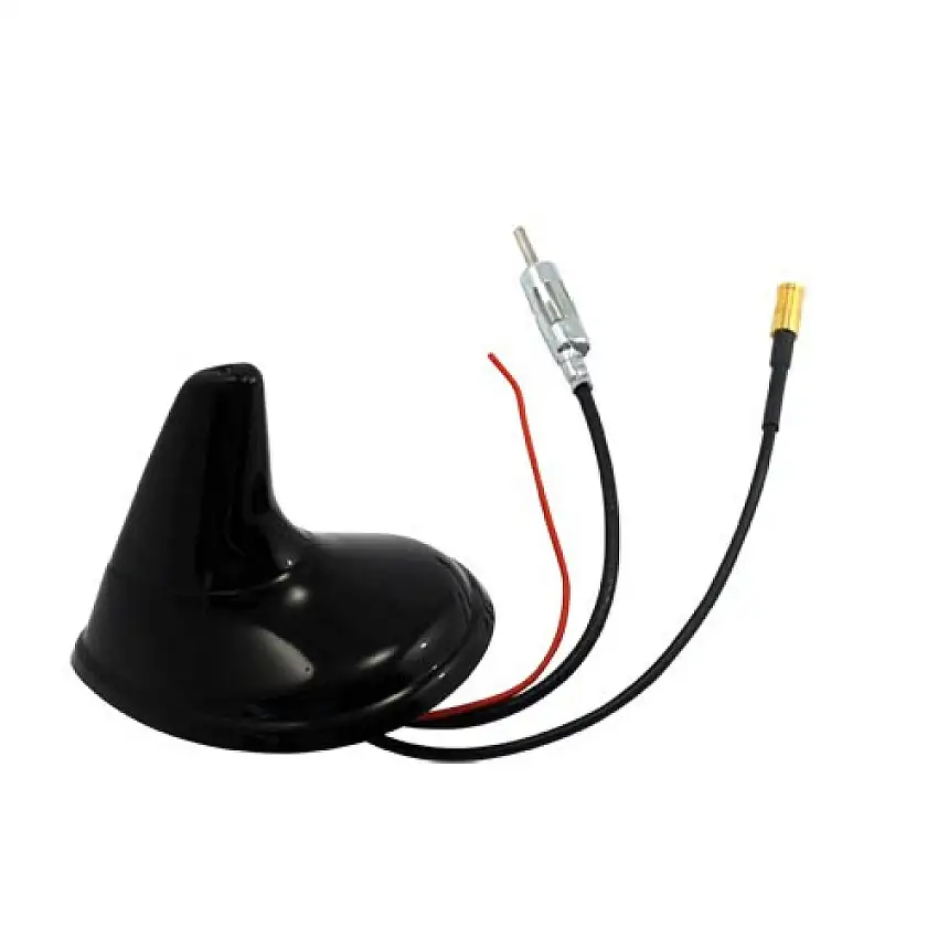 SINATEC ANTENNE SHARK DAB/FM NOIR BRILLANT AMPLIFIéE éLECTRIQUEMENT